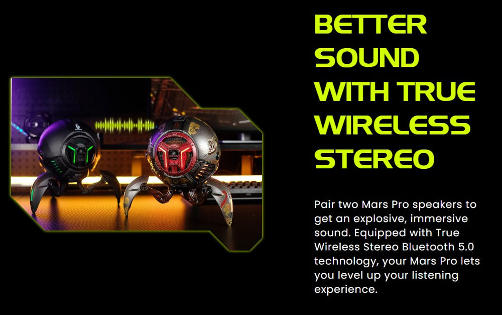Gravastar - Mars Pro Bluetooth 5.0 Speaker