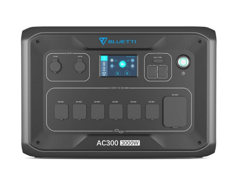 Bluetti AC300 Power Station (Total AC Output 3000W) + 1x B300 Home Battery/Power Backup System