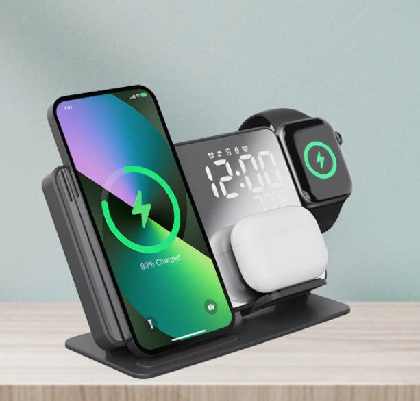TGA-SC14 - Wireless Charging Station with Alarm Clock and Temperature Display