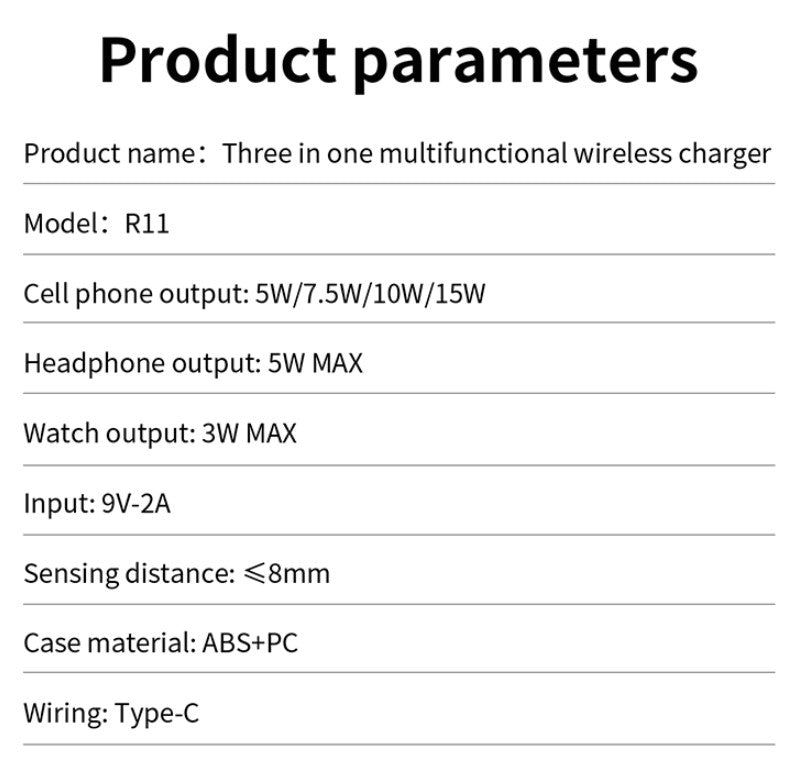 TGA-TDR11 -- Functional 4-in-1 Wireless Charging Station