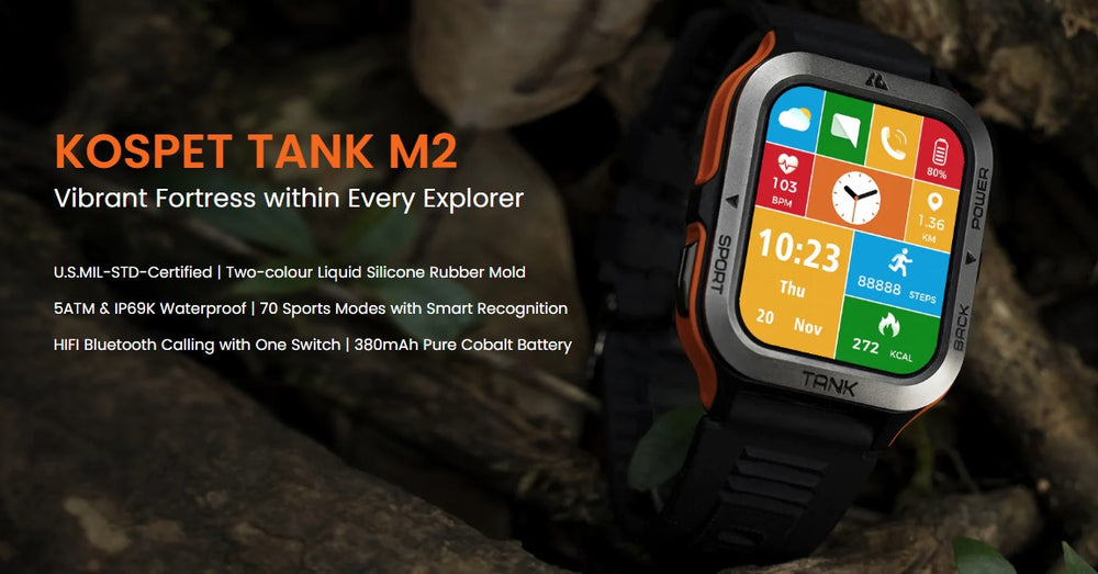 Kospet -- Tank M2 Smartwatch