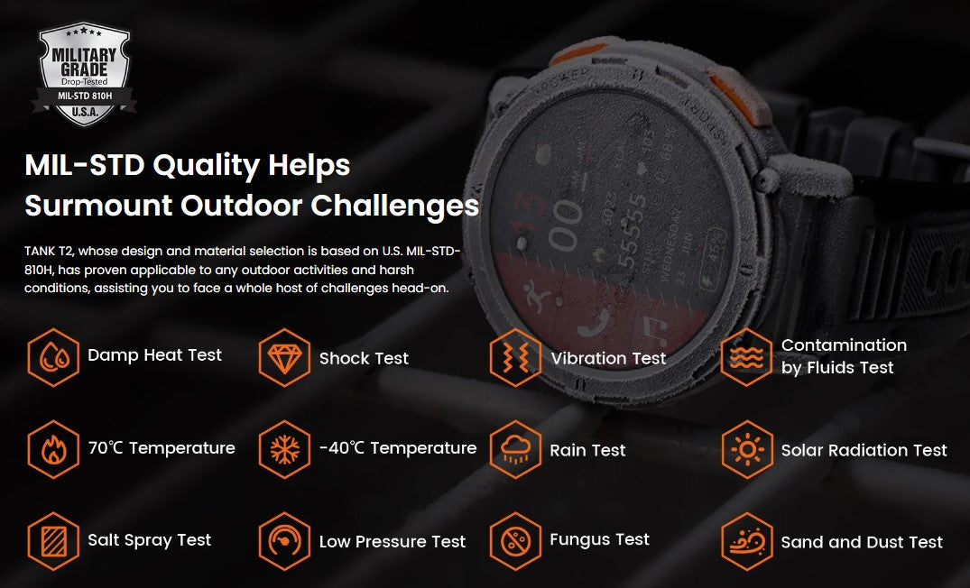 Kospet --- Tank T2  -- Rugged Smartwatch