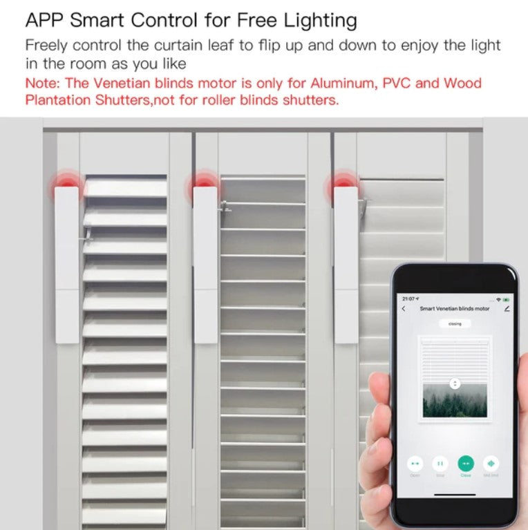 Bluetooth Adjustable Blinds Motor --- (for Plantation Shutters Window)