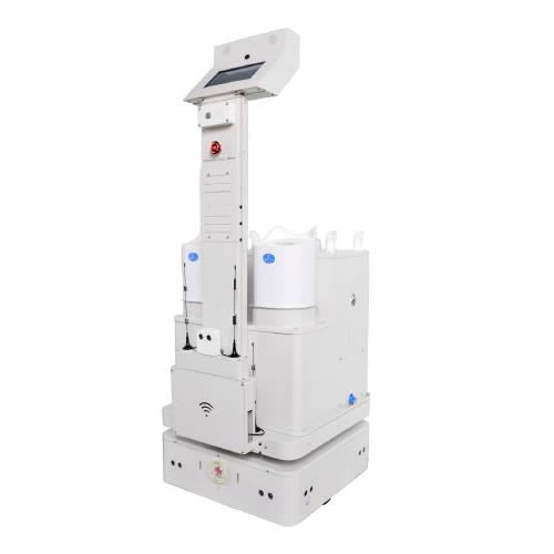 AI UVC and Spray Disinfection Robot